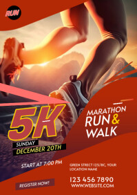 5K Run & Walk Flyer Template | PosterMyWall