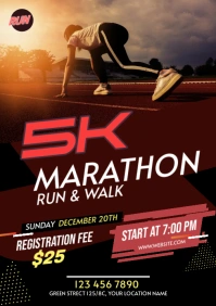 Run & Walk Event A2 template