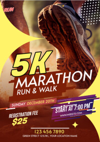 5K Run & Walk Flyer Template | PosterMyWall