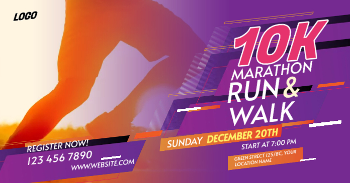 10k Marathon Event Template | PosterMyWall