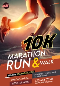 Run & Walk Event A2 template