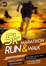 5K Run & Walk Flyer Template | PosterMyWall