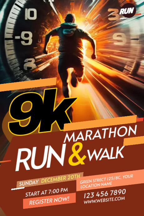 Step Event Poster Copy of Run & Walk Event | PosterMyWall