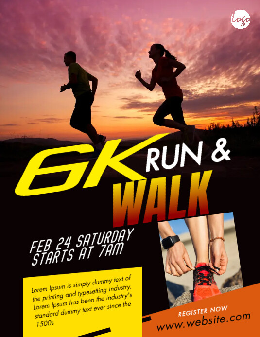 Run & Walk Event Flyer | PosterMyWall