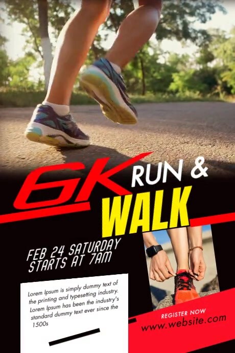 Run & Walk Event Flyer Template | PosterMyWall