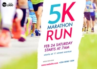 Run & Walk Event Ad Template Postcard