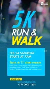 Run & Walk Event Ad Template Instagram Story