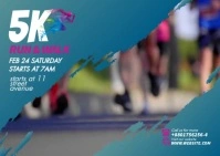 Run & Walk Event Ad Template Postcard