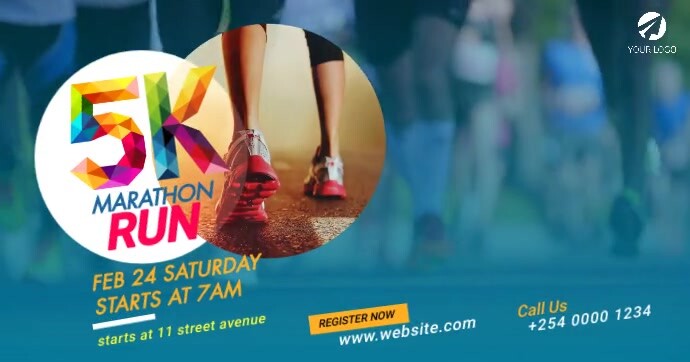 Run & Walk Event Ad Template Facebook Shared Image