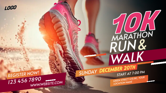 Run & Walk Event Twitter Post template