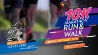 Run & Walk Event YouTube-thumbnail template