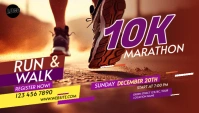Run & Walk Event En-tête de blog template