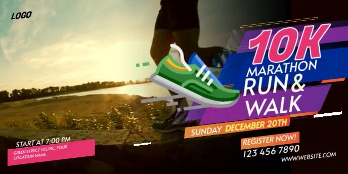 Run & Walk Event Eventbrite 横幅 template