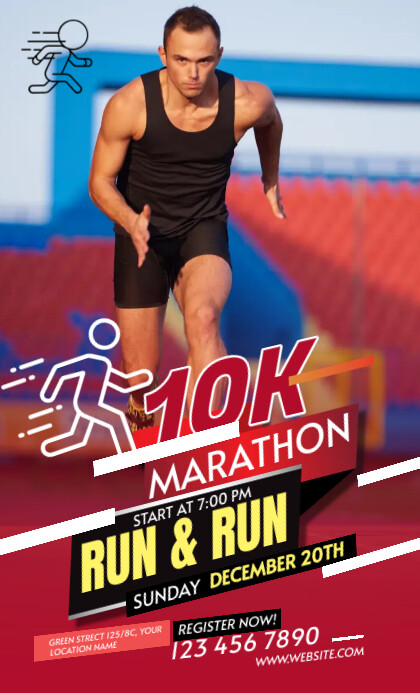 Run & Walk Event 美国正规 template