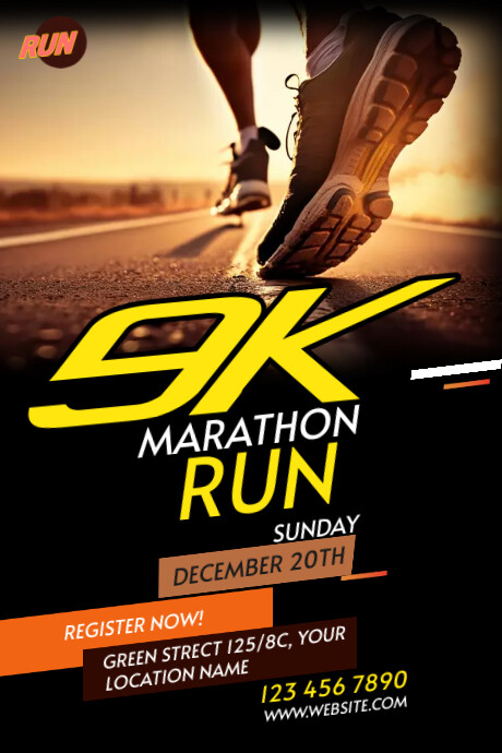Run & Walk Event Grafica Tumblr template