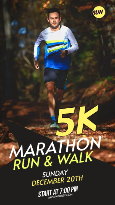 Run & Walk Event Template WhatsApp Status