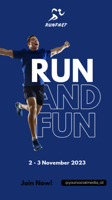 run and fun template | PosterMyWall