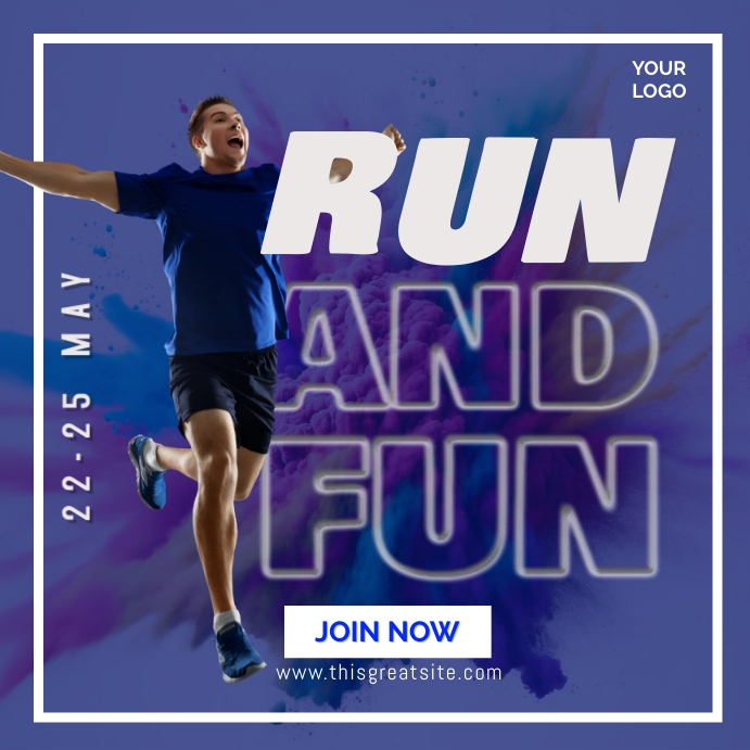 Run and fun template event | PosterMyWall