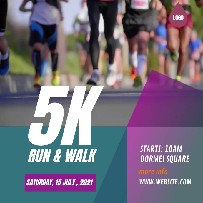 Run and walk Template | PosterMyWall