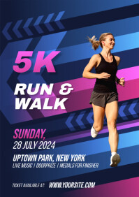 5K Walk & Run Event Flyer Template | PosterMyWall