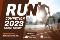 Run Competition Cartel de 4 × 6 pulg. template