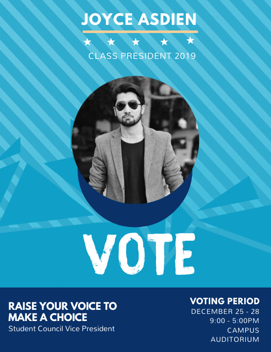 Run For President Election Flyer Template Postermywall