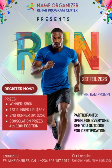Run Pace Challenge Event Template | PosterMyWall