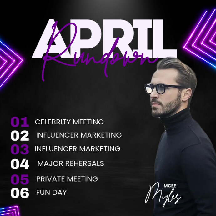 rundown flyer Template | PosterMyWall