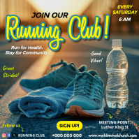 Running Club Instagram Post template