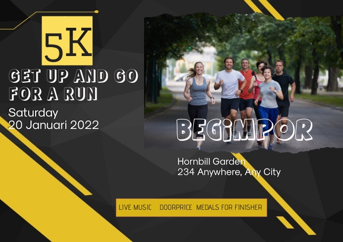 Complex Running Designs Running Template | PosterMyWall