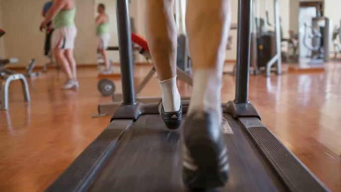 Running machine YouTube Thumbnail template