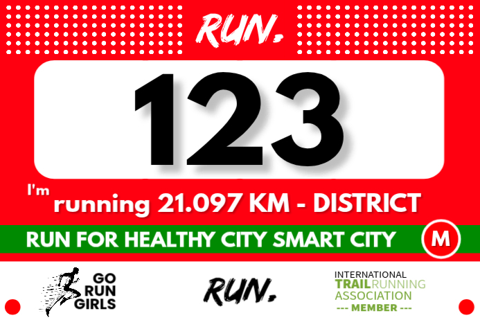 Walkathon Sticker Number Copy of Running Marathon BIB Number Template | PosterMyWall