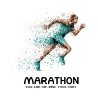 Running Marathon Sprint Logo template