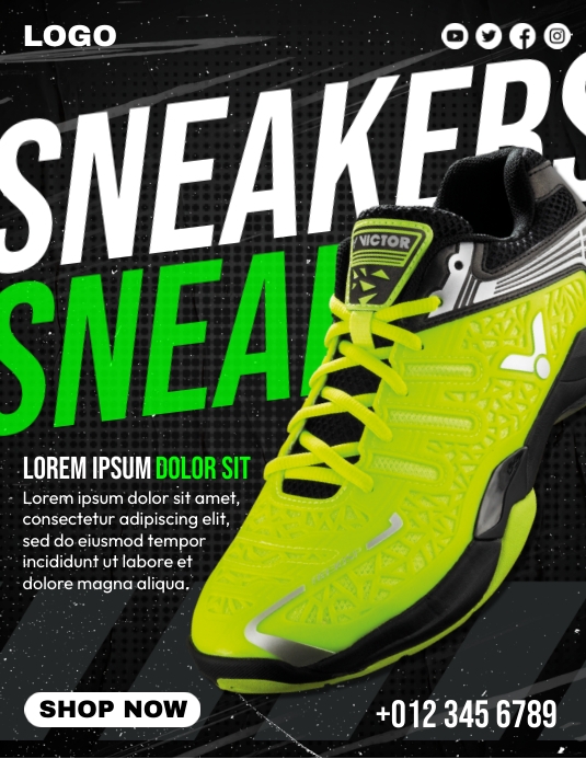 Shoe Flyer Example Plantilla de Running Shoe Flyer | PosterMyWall