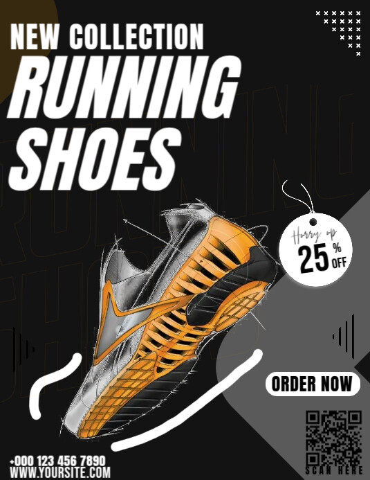 Running Shoes Template | PosterMyWall