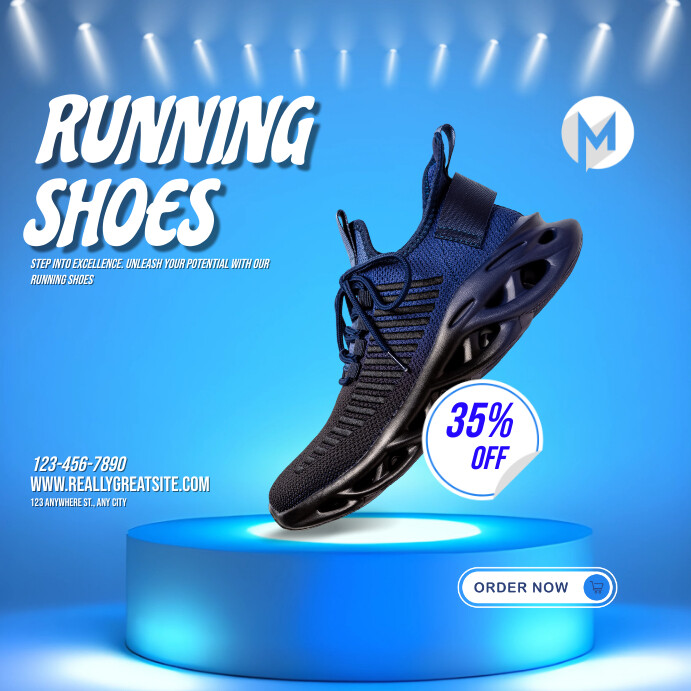RUNNING SHOES SALE Template | PosterMyWall