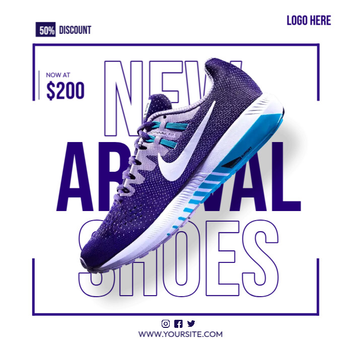 Running Shoes Template PosterMyWall
