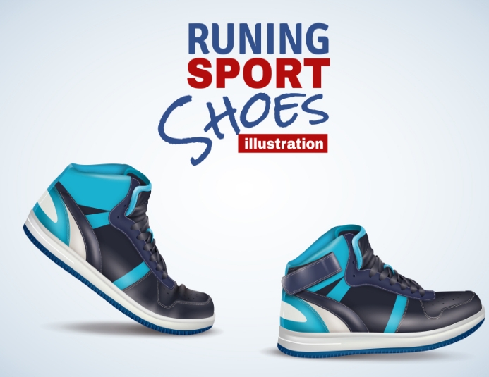 Running sport shoes illustration Template | PosterMyWall