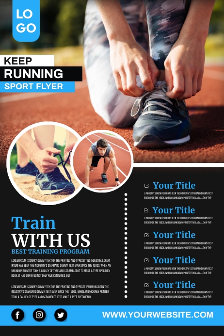 Running Class Poster Running train poster Template | PosterMyWall