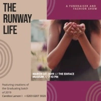 Runway Fashion Show Ad Persegi (1:1) template