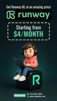 Runway ML  Subscription Selling Ad Template Instagram Story