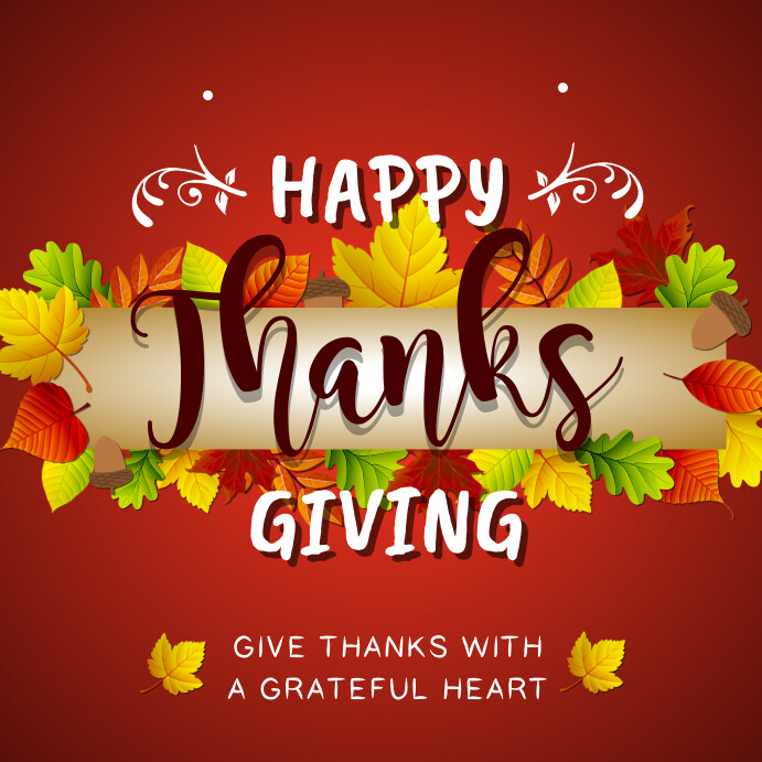 Copy of Rust Thanksgiving Greetings Instagram Image | PosterMyWall