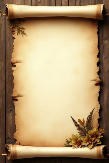 Copy of Rustic Autumn Scroll Parchment | PosterMyWall