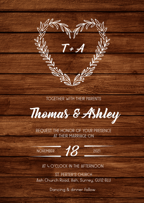 Rustic Wedding Header Rustic Invitation Header