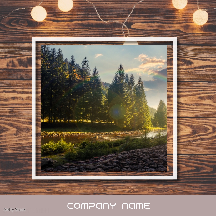 Rustic Photo Mockup Product Template Post Instagram