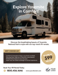 RV Rental Flyer Ad Template | PosterMyWall