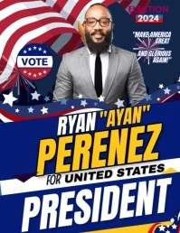 Ryan Perenez for President Volante (Carta US) template