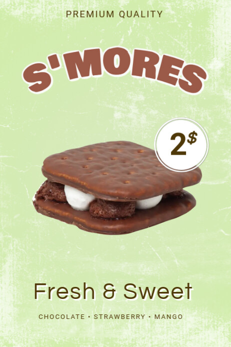S'mores Sale Sign Flyer Template | PosterMyWall