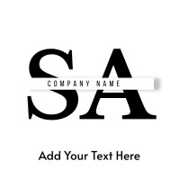 Simple Sa Template AS/SA LOGO Template | PosterMyWall