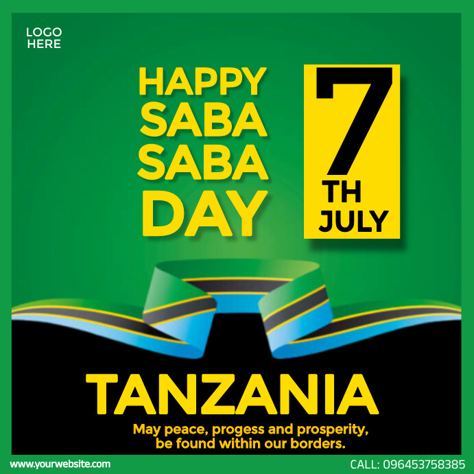 Saba Theme Saba Saba Day template | PosterMyWall